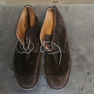 Men's Brown Suede Chukka Boots - Classic Casual Lace-Up...size 9.5...no box